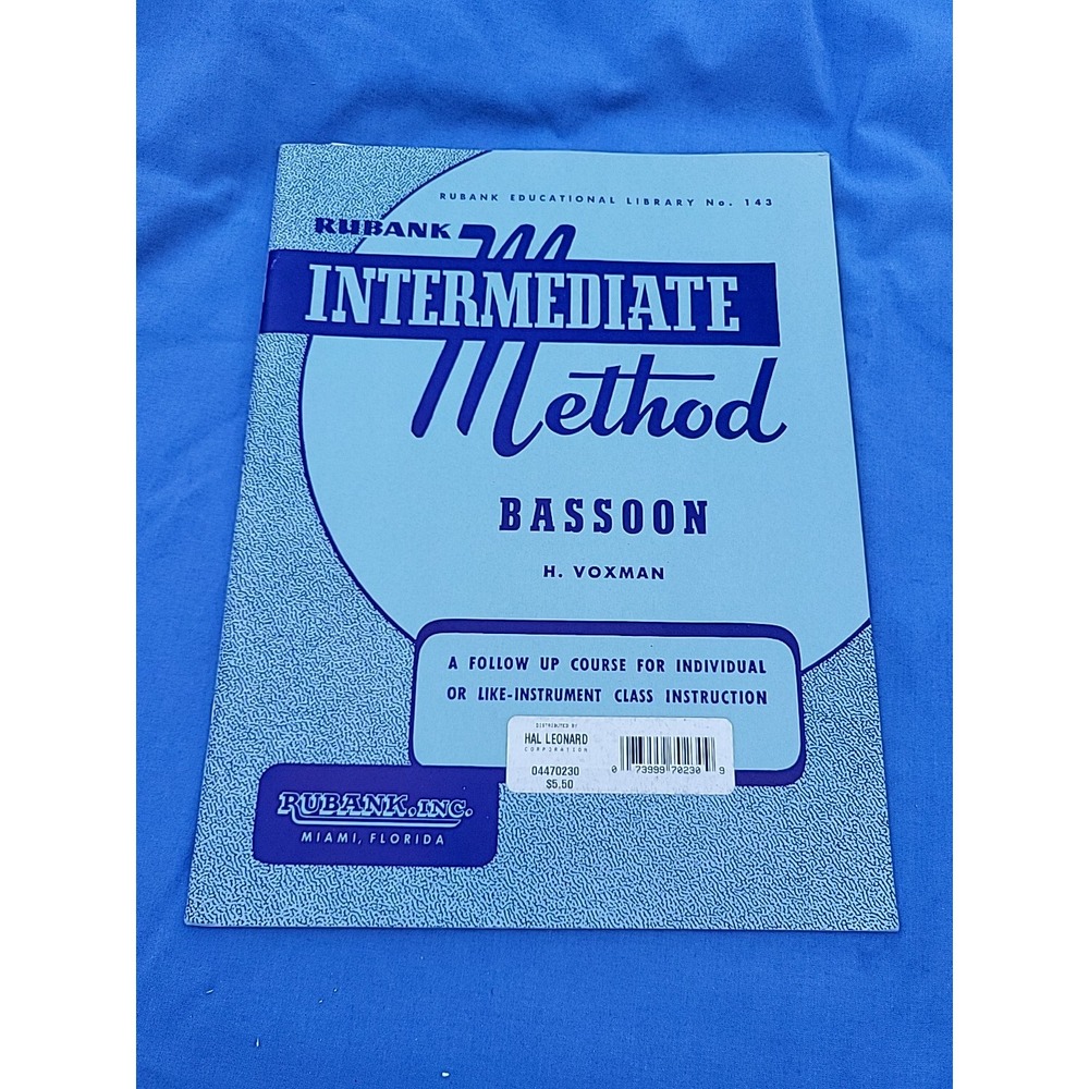 rubank intermediate method bassoon library‎ no. 143